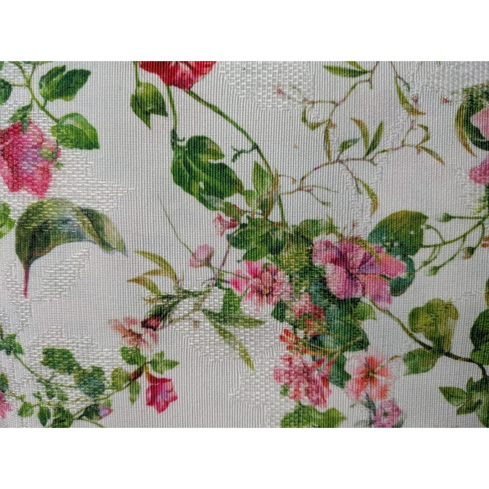 Charles Gallen Hibiscus Place Mats Set of 4 Irish Damask Floral 12x18 - Picture 5 of 6
